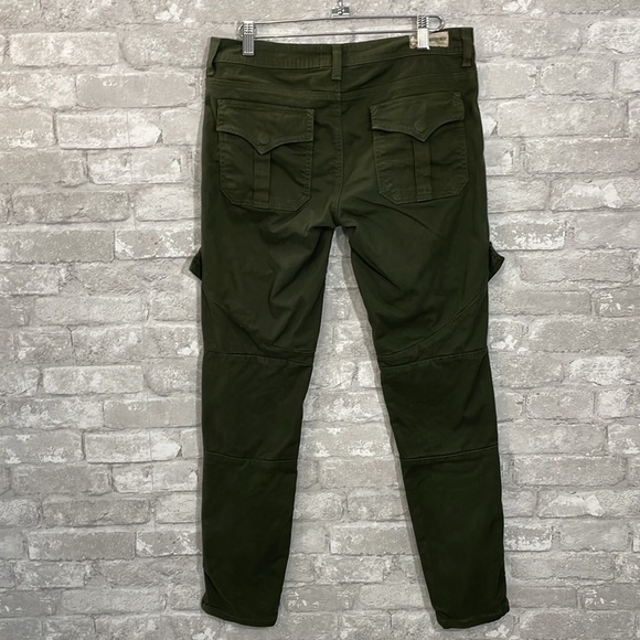 DYLAN GEORGE Olive Green Mary Skinny Cargo Jeans - Picture 4 of 8